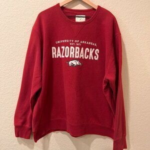 University of Arkansas Razorbacks Sweatshirt Crewneck Size 2 XL